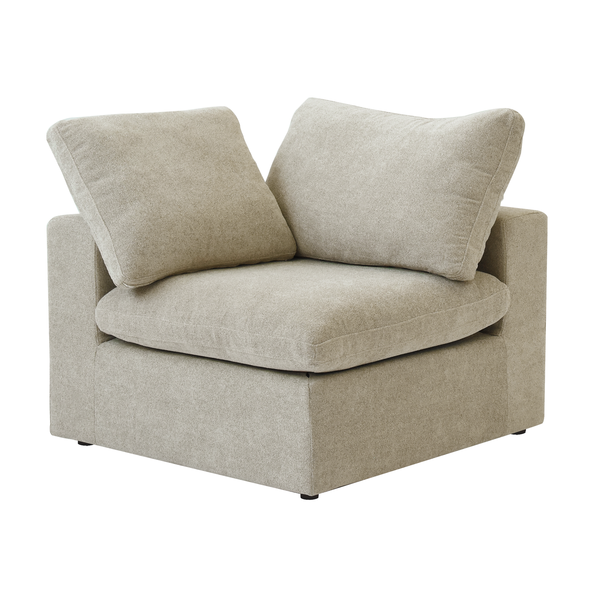DOMUS Classic Modular Corner Seat Module in Khaki
