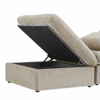 DOMUS Classic Modular 2-Seater Sectional in Khaki