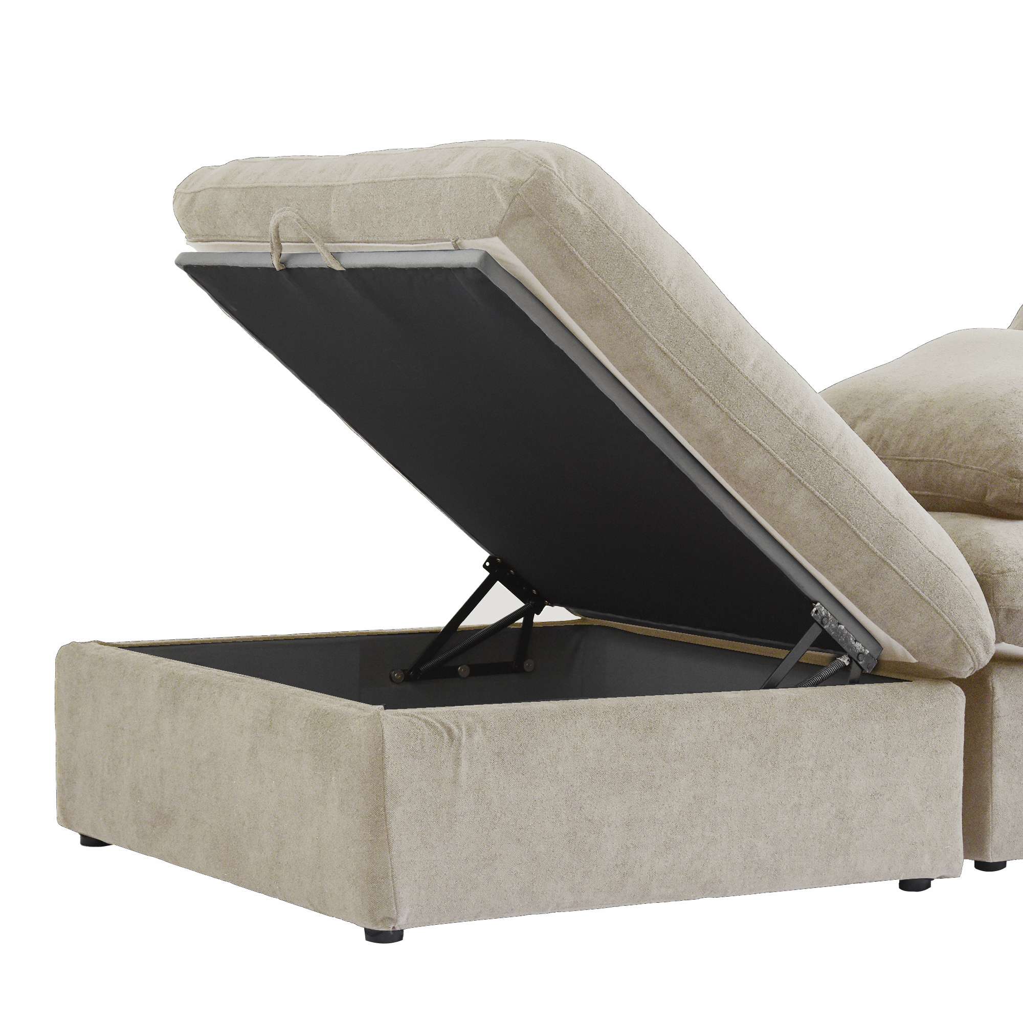DOMUS Classic Modular 2-Seater Sectional in Khaki