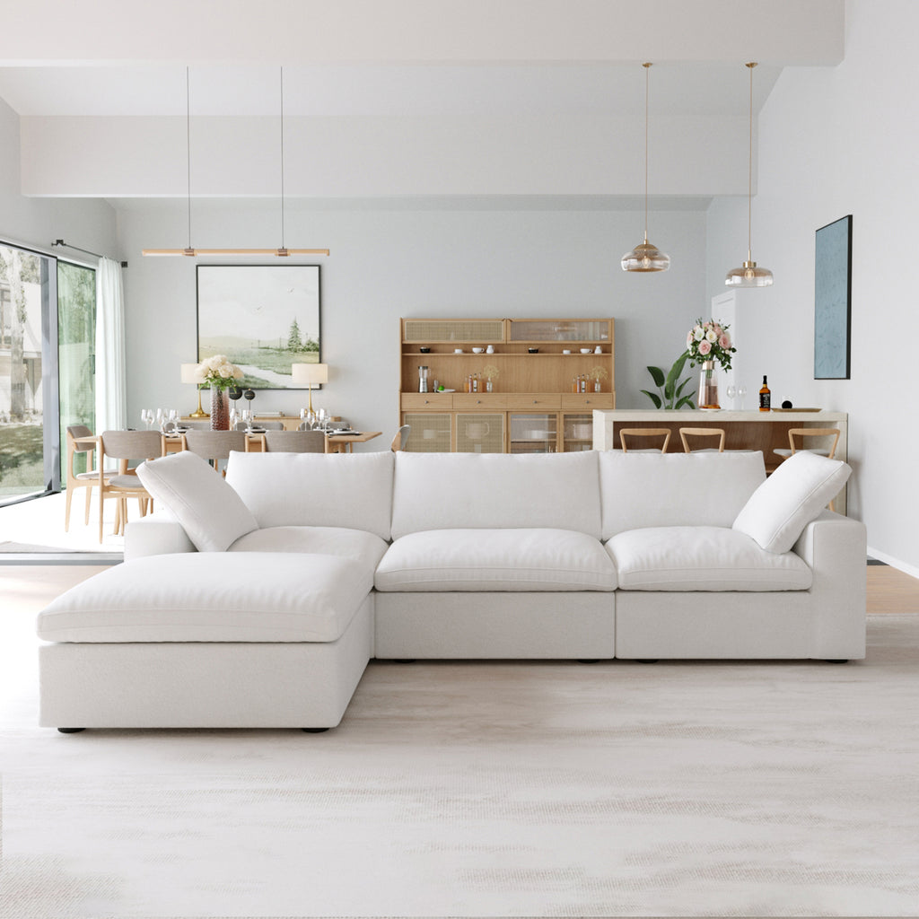 DOMUS Classic Modular 3-Seater Sectional in White