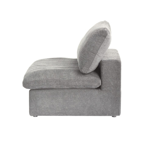 DOMUS Classic Modular Armless Chair Module in Gray