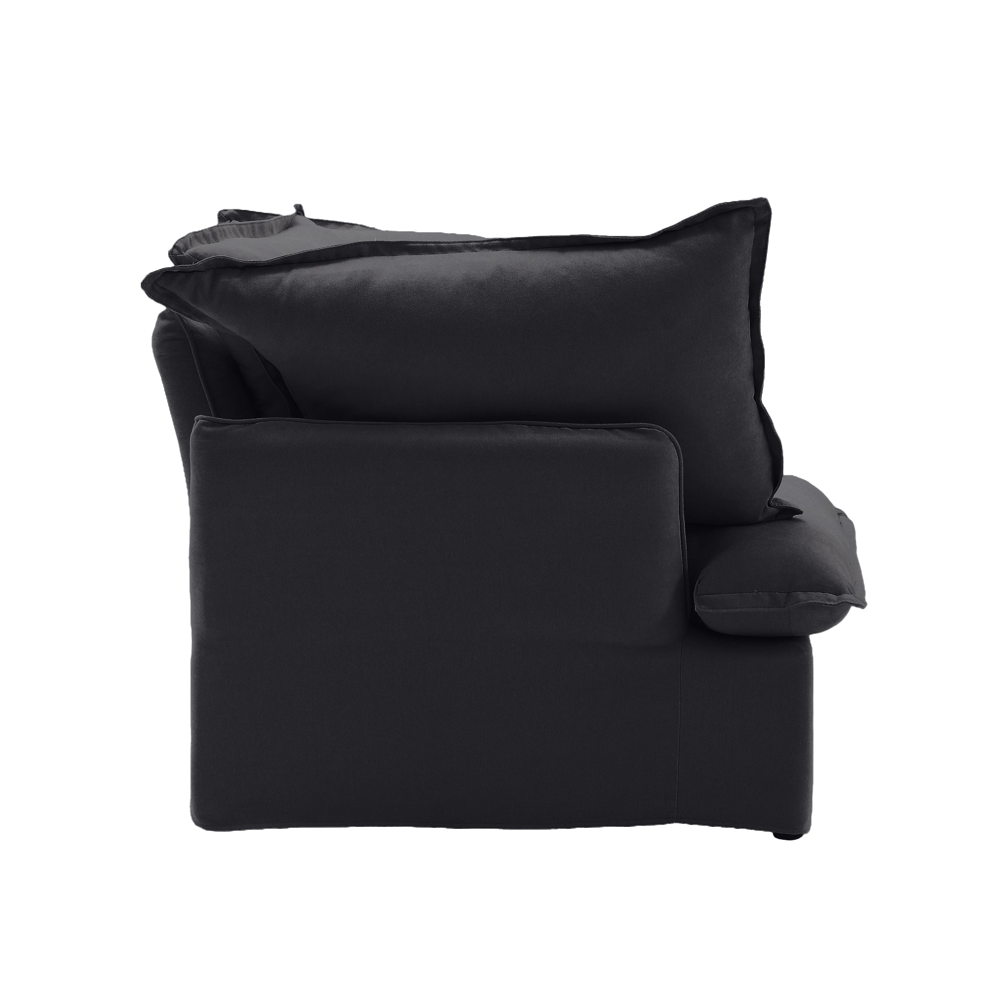 DOMUS Luxe Modular Right Arm Module in Black