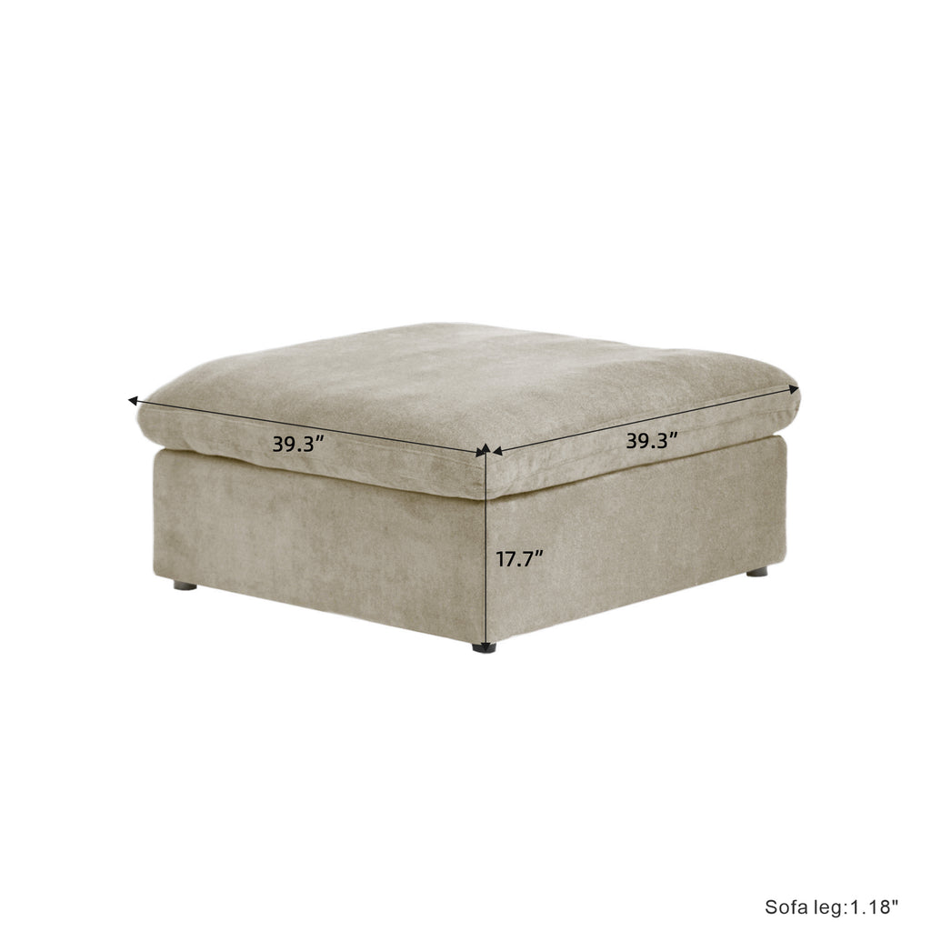 DOMUS Classic Modular Ottoman Module in Khaki