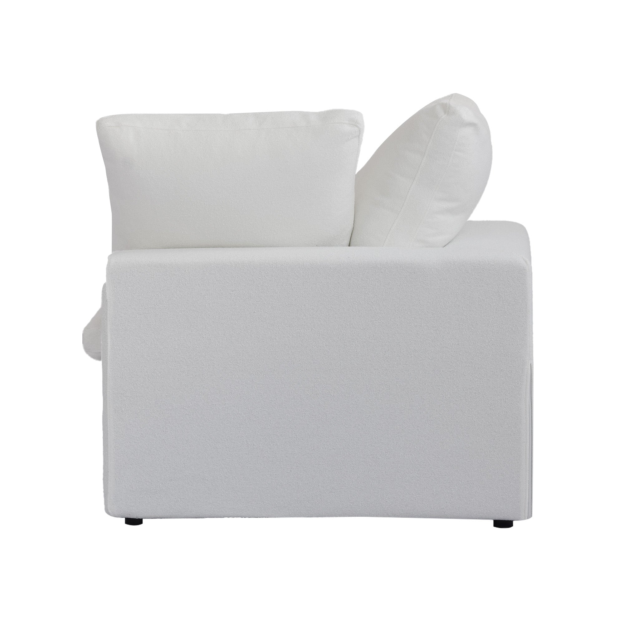 DOMUS Classic Modular Corner Seat Module in White