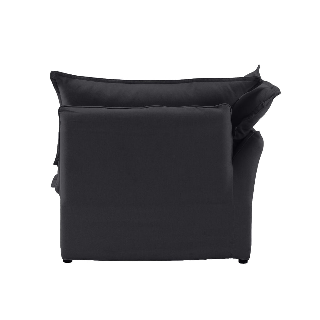 DOMUS Luxe Modular Right Arm Module in Black