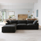 DOMUS Classic Modular 3-Seater Sectional in Black
