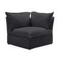 Slipcovers Only - DOMUS Luxe Corner Piece in Black CloudWeave™