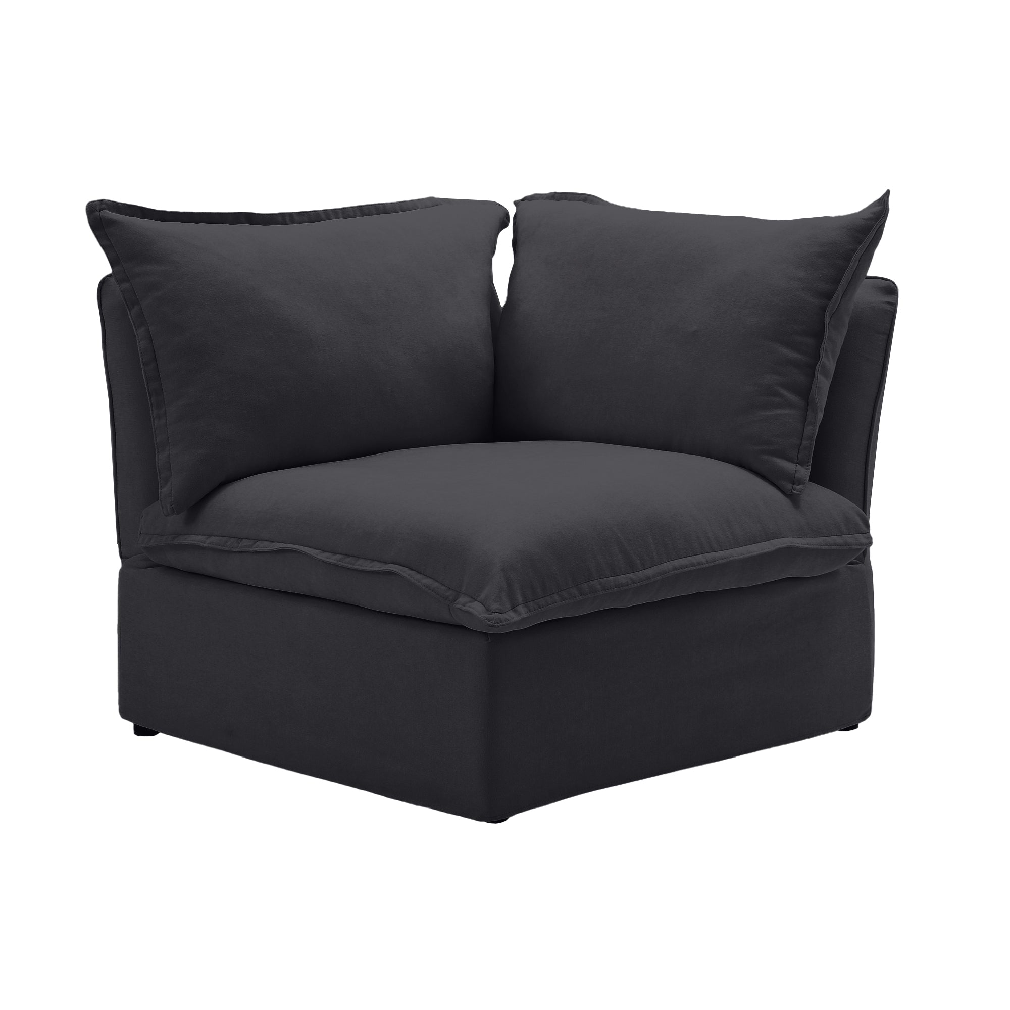 DOMUS Luxe Modular Corner Module in Black
