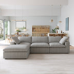 DOMUS Classic Modular 3-Seater Sectional in Gray
