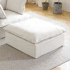 DOMUS Luxe Modular Ottoman Module in White