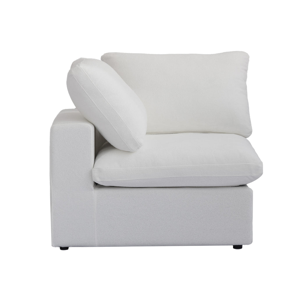 DOMUS Classic Modular Corner Seat Module in White