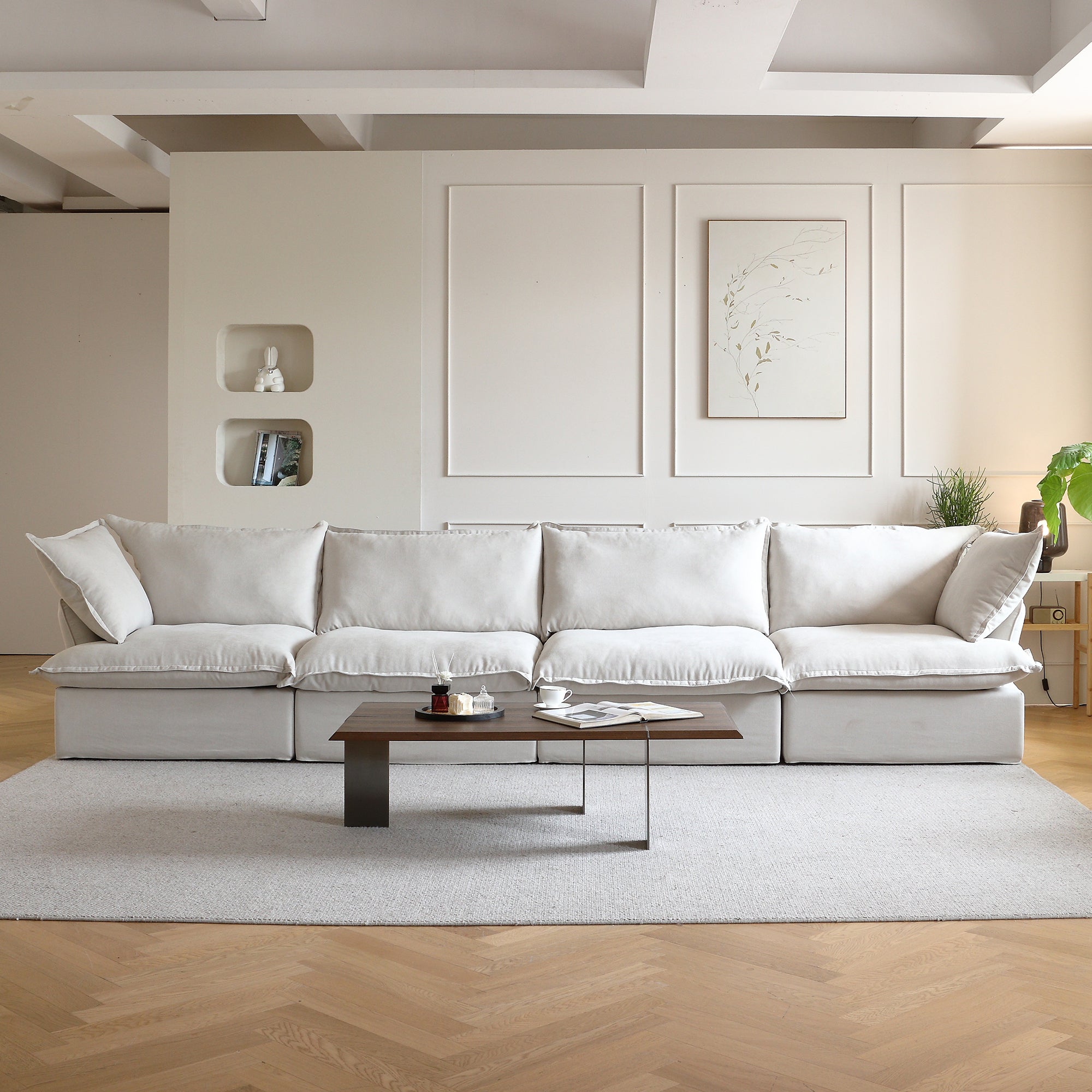 DOMUS Luxe Modular 4-Seater in Beige