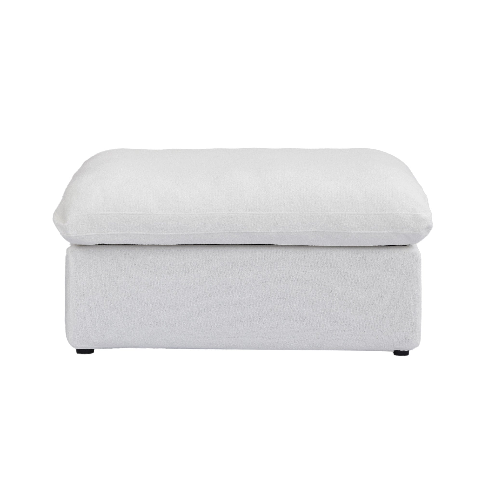 Slipcover Only - DOMUS Classic Ottoman Piece in White CloudWeave™