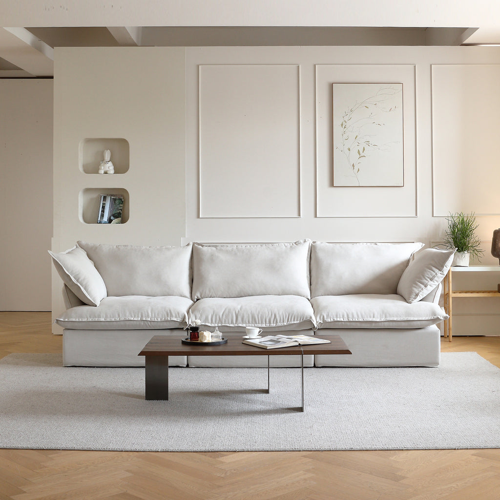 DOMUS Luxe Modular 3-Seater Sofa in Beige