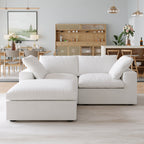 Slipcovers Only - DOMUS Classic 2 Seater Sectional in White CloudWeave™