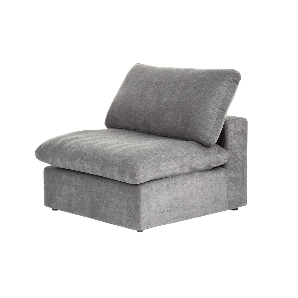 DOMUS Classic Modular Armless Chair Module in Gray