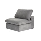 DOMUS Classic Modular Armless Chair Module in Gray