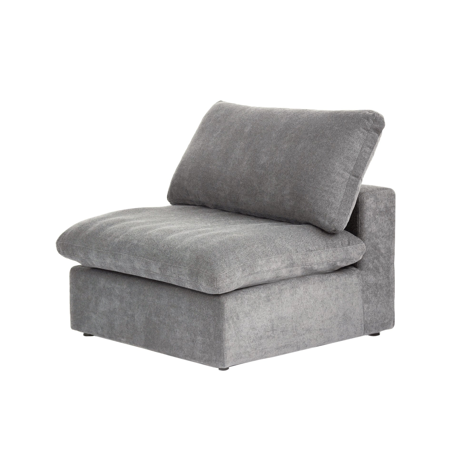 DOMUS Classic Modular Armless Chair Module in Gray
