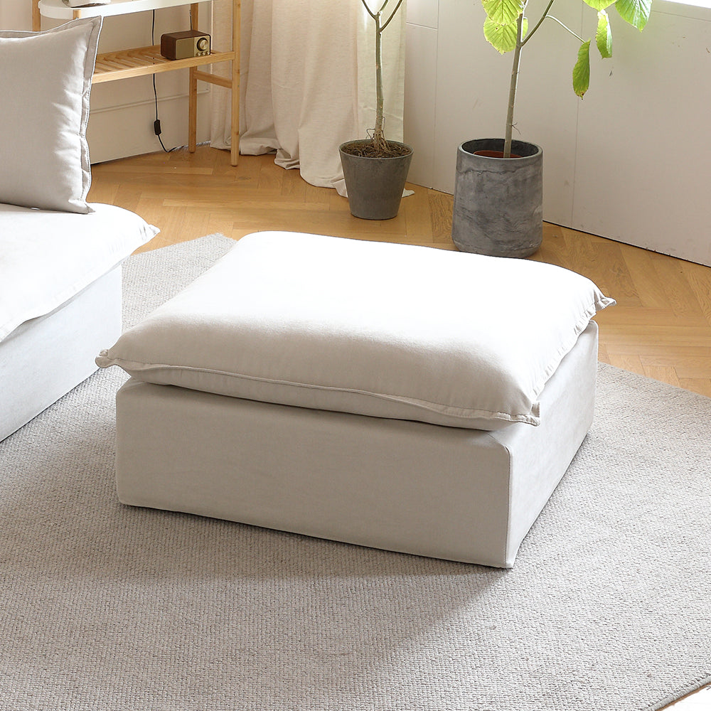 DOMUS Luxe Modular Ottoman Module in Beige