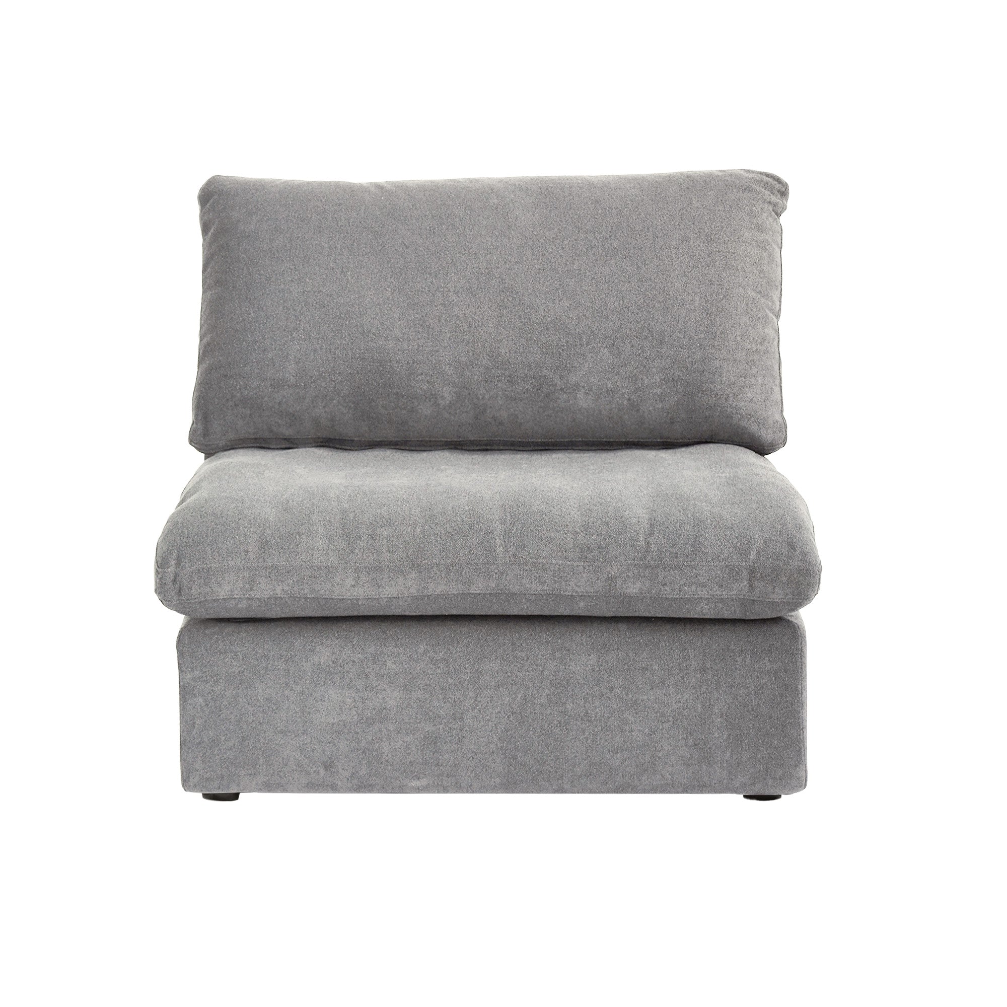 Slipcover Only - DOMUS Classic Armless/Median Piece in Gray CloudWeave™