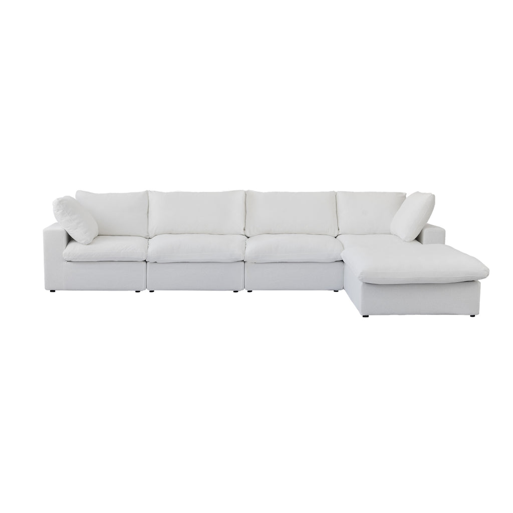 Slipcovers Only - DOMUS Classic 4 Seater Sectional in White CloudWeave™