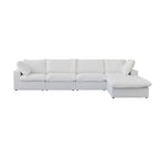 Slipcovers Only - DOMUS Classic 4 Seater Sectional in White CloudWeave™