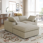 DOMUS Classic Modular 2-Seater Sectional in Khaki