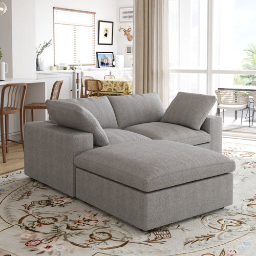 DOMUS Classic Modular 2-Seater Sectional in Gray