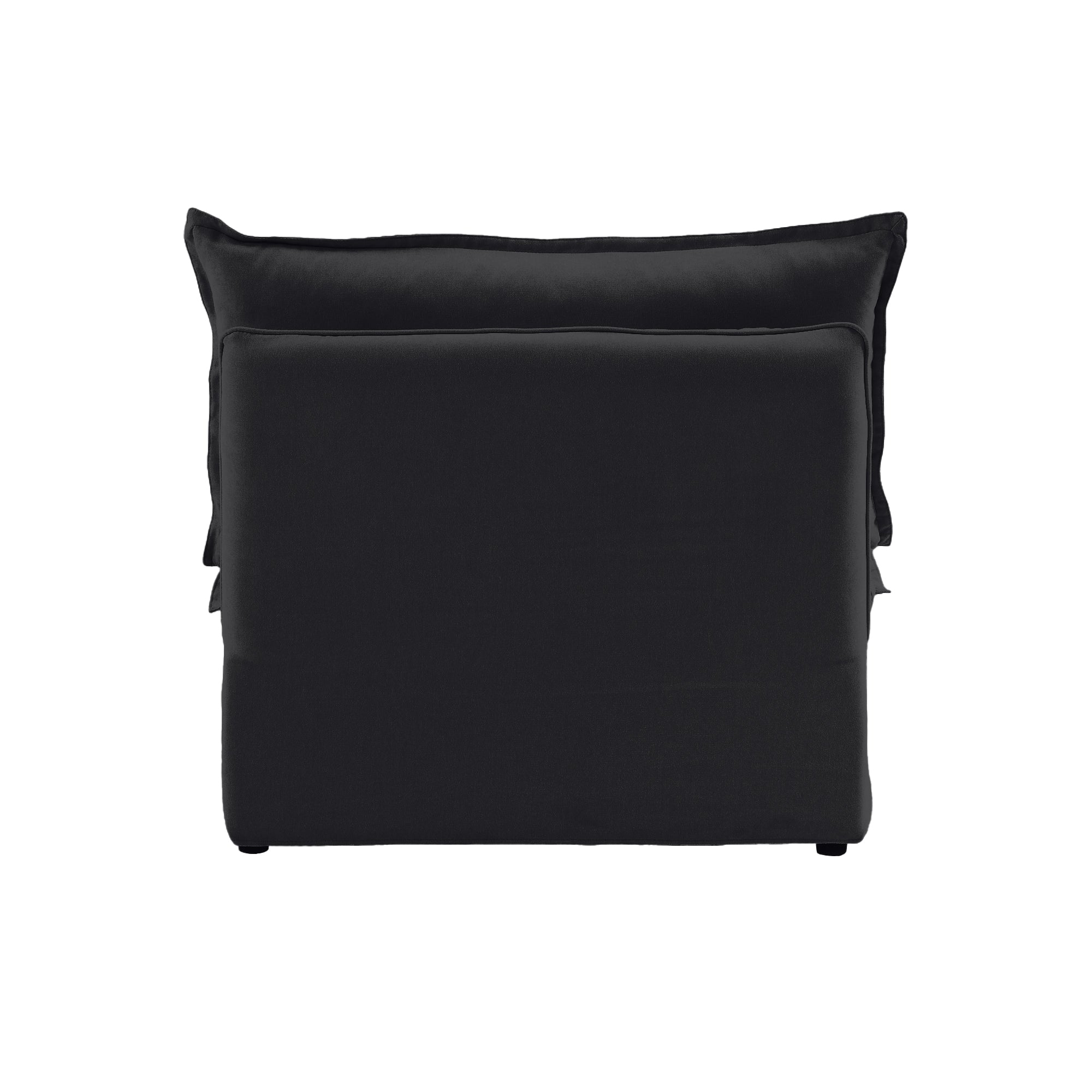 DOMUS Luxe Modular Armless Chair Module in Black
