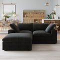 Slipcovers Only - DOMUS Classic 2 Seater Sectional in Black CloudWeave™