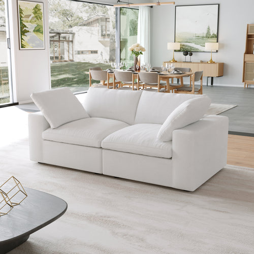 DOMUS Classic Modular 2-Seater Sofa in White