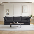 Slipcovers Only - DOMUS Luxe 3-Seater Sofa in Black CloudWeave™