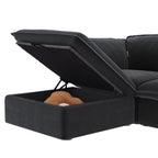 DOMUS Luxe Modular Ottoman Module in Black