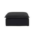 Slipcover Only - DOMUS Luxe Ottoman Piece in Black CloudWeave™