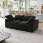 DOMUS Classic Modular 2-Seater Sofa in Black