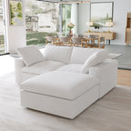 DOMUS Classic Modular 2-Seater Sectional in White