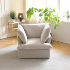 DOMUS Luxe Modular 1-Seater Sofa in Beige