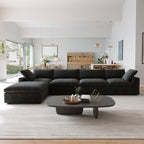 DOMUS Classic Modular 4-Seater Sectional in Black