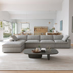 DOMUS Classic Modular 4-Seater Sectional in Gray