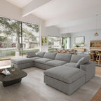 DOMUS Classic Modular 4-Seater U-Sectional in Gray