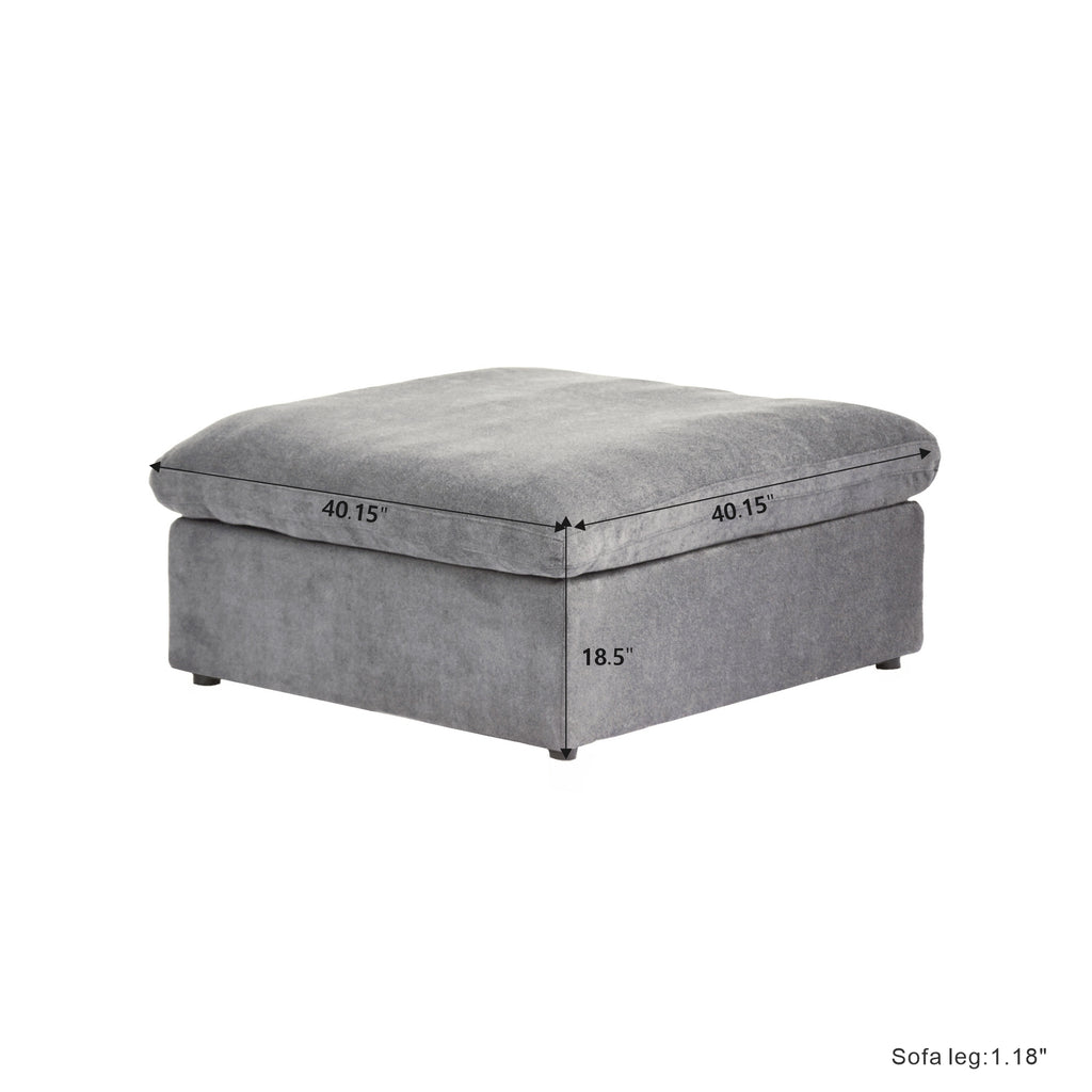 DOMUS Classic Modular Ottoman Module in Gray