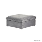 DOMUS Classic Modular Ottoman Module in Gray