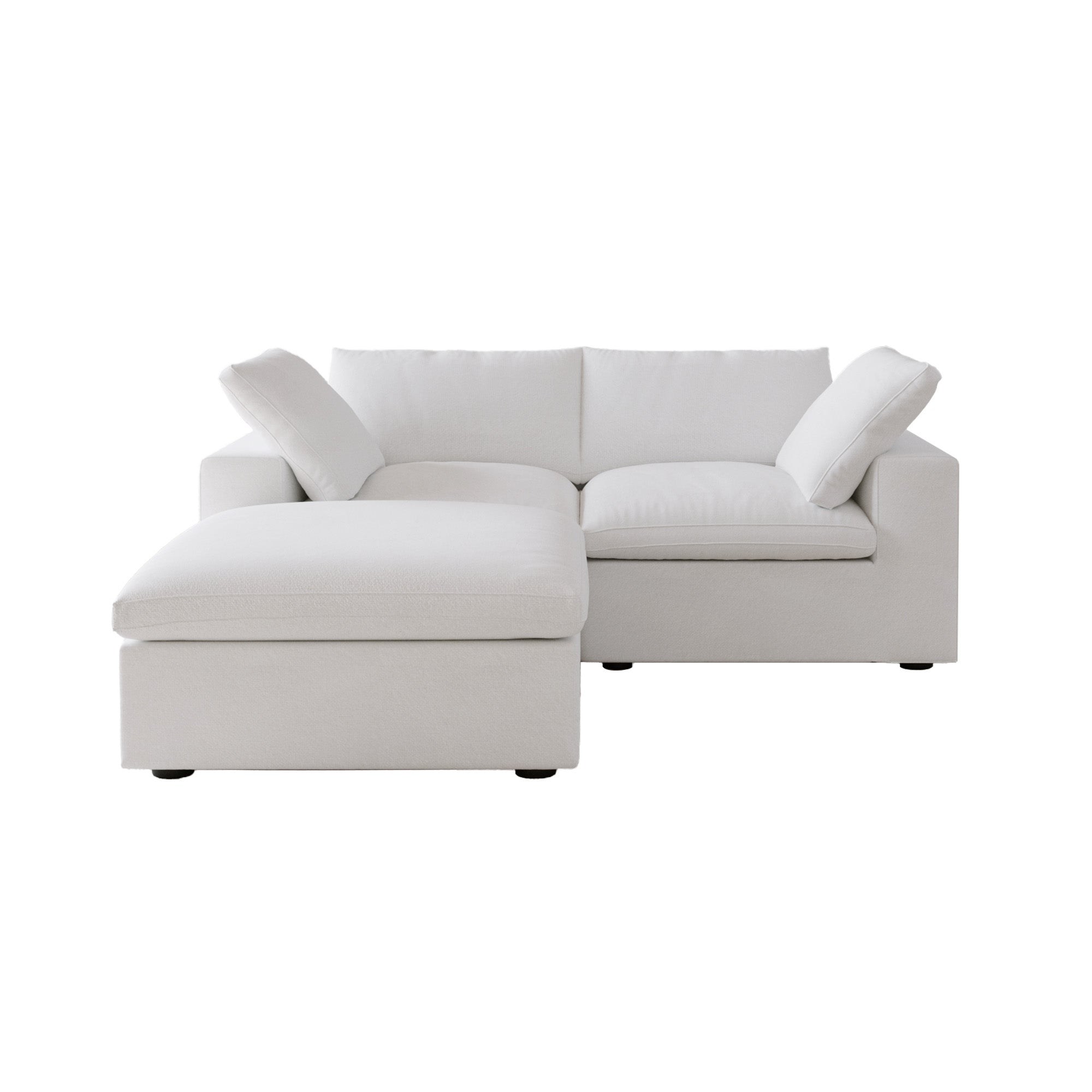 Slipcovers Only - DOMUS Classic 2 Seater Sectional in White CloudWeave™