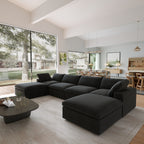 DOMUS Classic Modular 4-Seater U-Sectional in Black