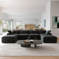 DOMUS Classic Modular 4-Seater U-Sectional in Black
