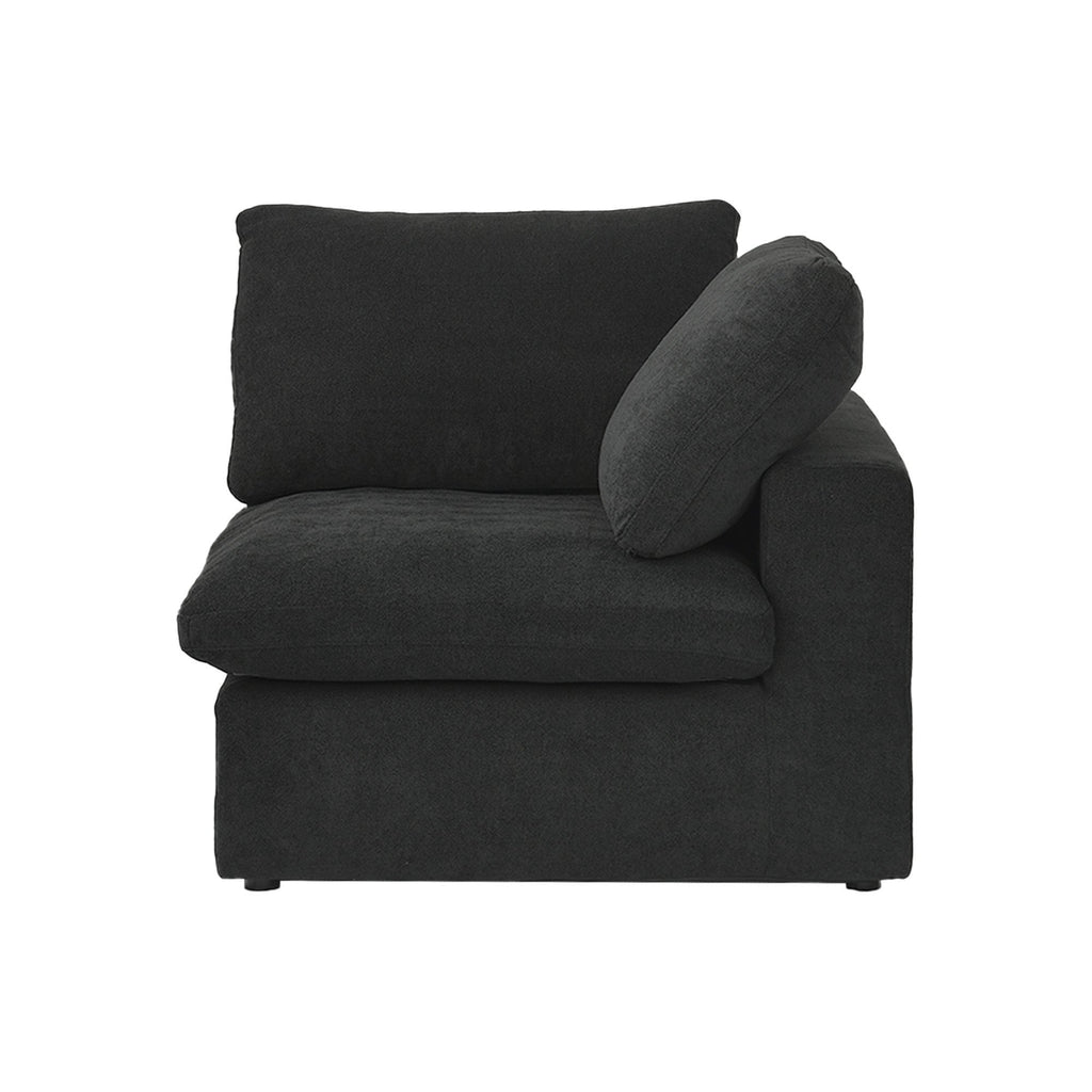 DOMUS Classic Modular Corner Seat Module in Black