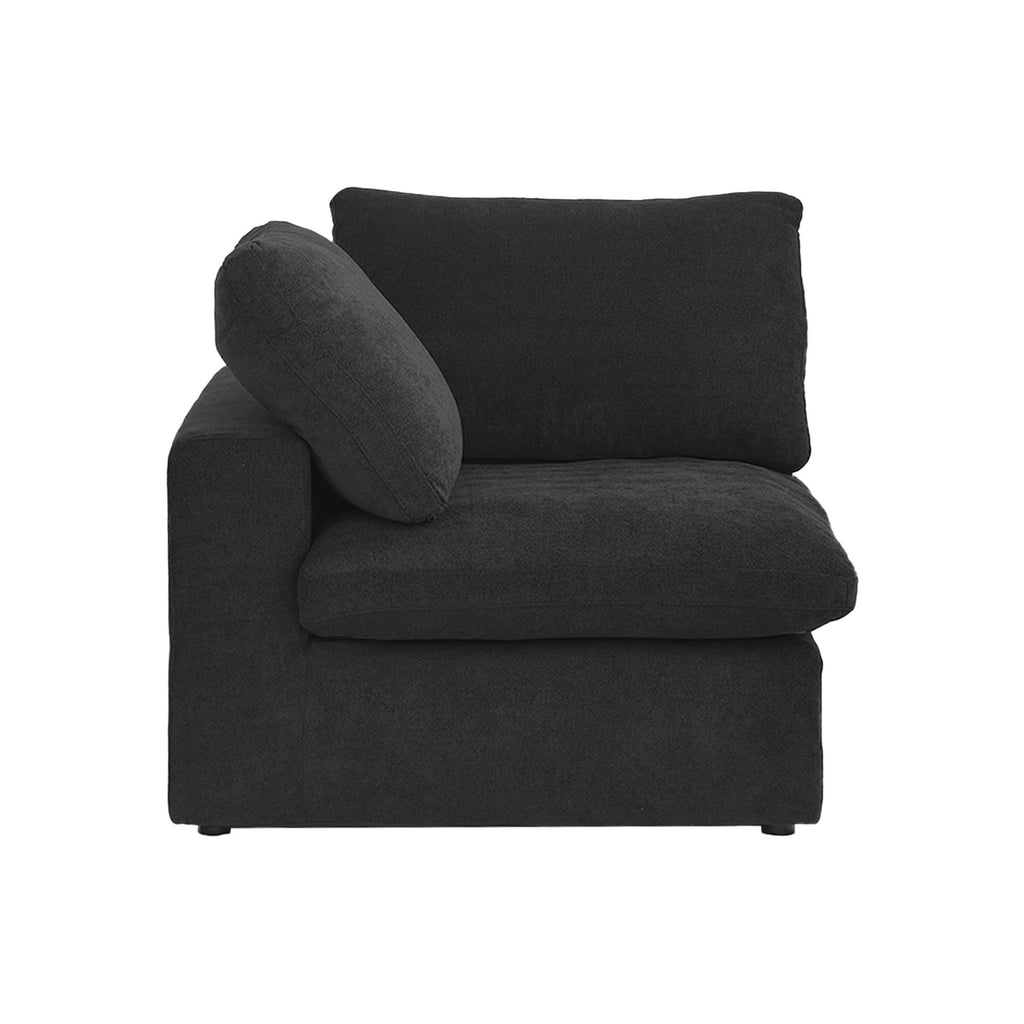 DOMUS Classic Modular Corner Seat Module in Black