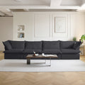 Slipcovers Only - DOMUS Luxe 4-Seater in Black CloudWeave™