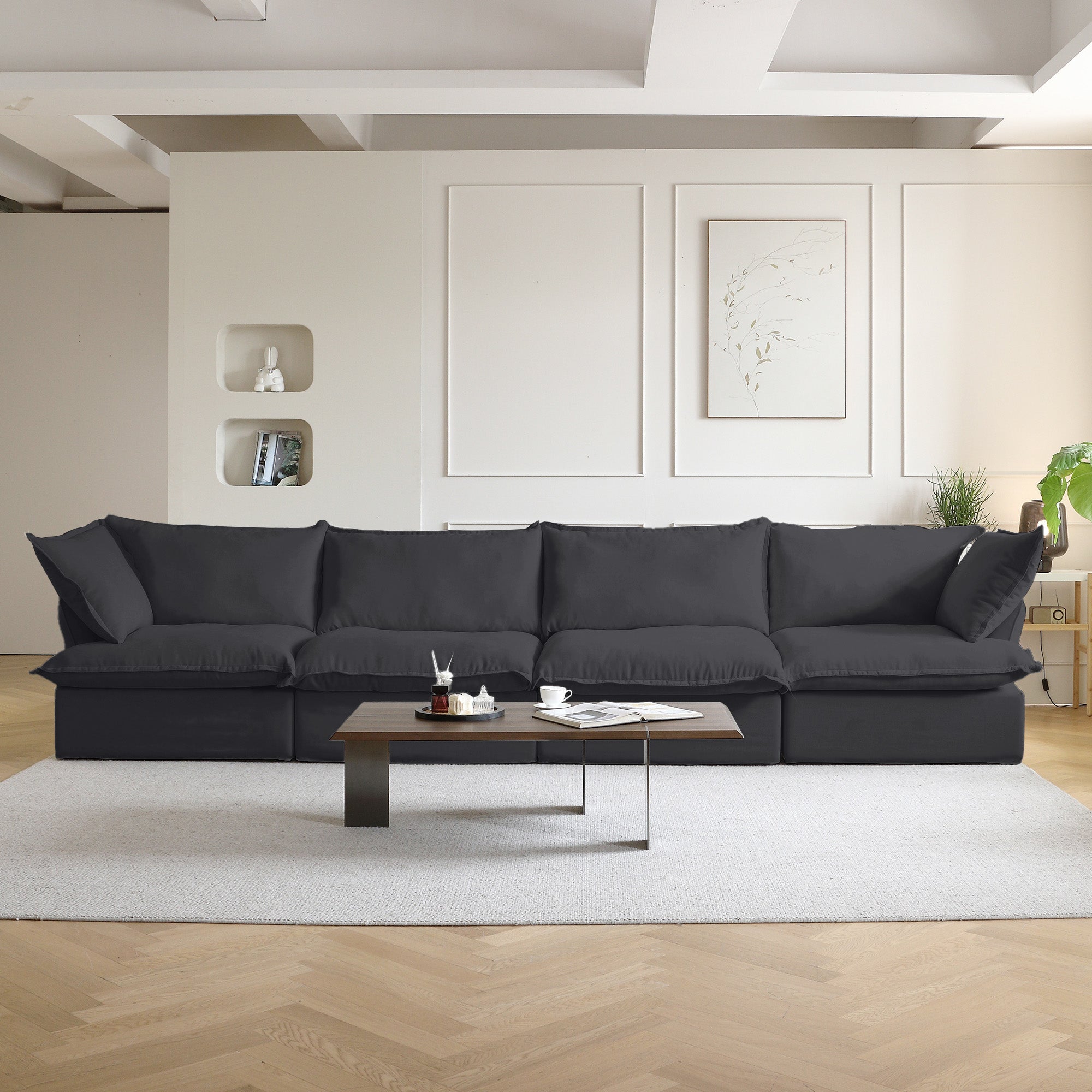 DOMUS Luxe Modular 4-Seater in Black