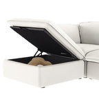 DOMUS Luxe Modular Ottoman Module in White